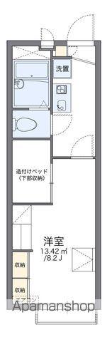 レオパレスミナミ(1K/2階)の間取り写真