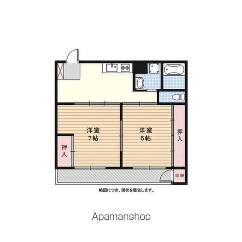 第一太田コーポ(2DK/3階)の間取り写真