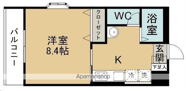 スエヒロ館(1K/2階)の間取り写真