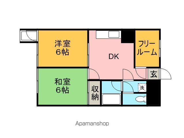 スカイコート大手町(1SLDK/9階)の間取り写真