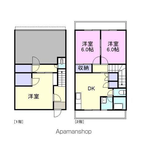 ハイツR(3DK/1階)の間取り写真
