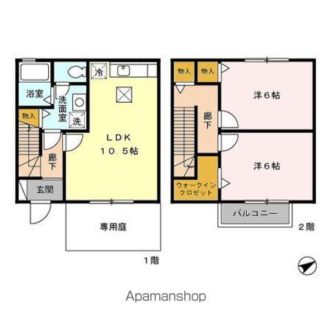 ティモーネ(2LDK)の間取り写真