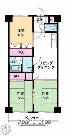 中圭ビル(3LDK/2階)の間取り写真