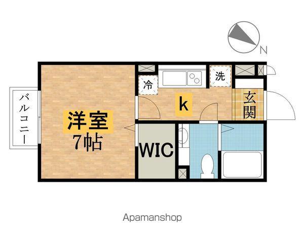 パルフラットM(1K/2階)の間取り写真