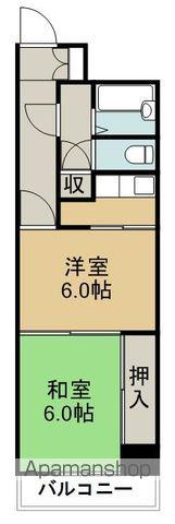 グランドール大和町(2K/1階)の間取り写真