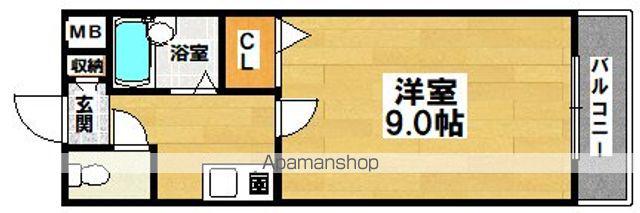 リトゥール中百舌鳥(1K/4階)の間取り写真