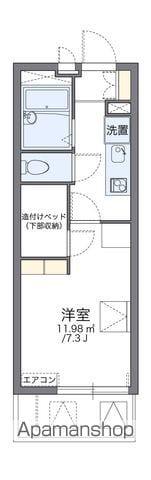 レオパレス大河原(1K/2階)の間取り写真