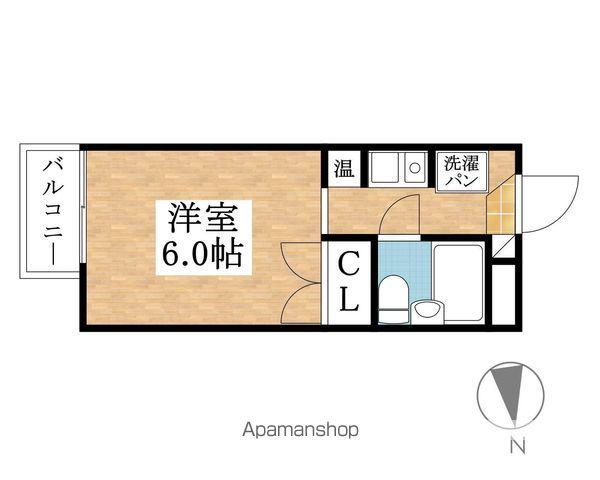ピエ・タ・テール杉山(ワンルーム/3階)の間取り写真