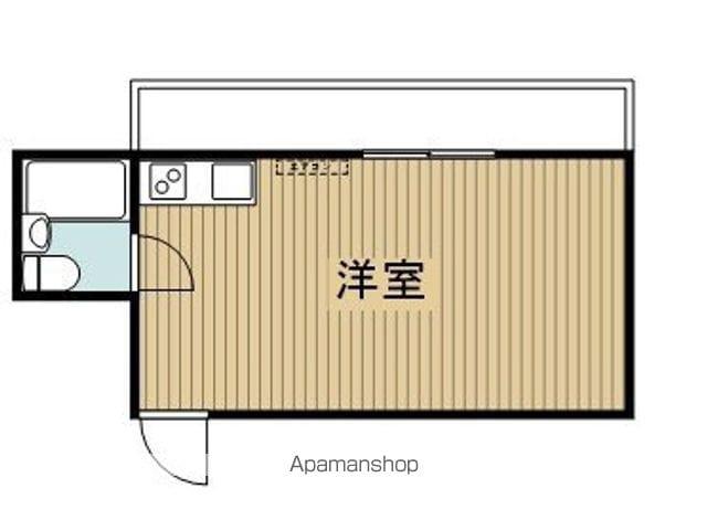 桂ビル(ワンルーム/3階)の間取り写真