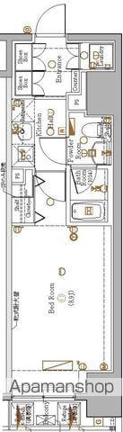 ブレシア銀座イースト(1K/9階)の間取り写真