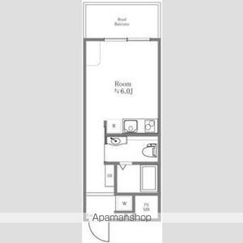 ライオンズマンション門前仲町第6(ワンルーム/3階)の間取り写真