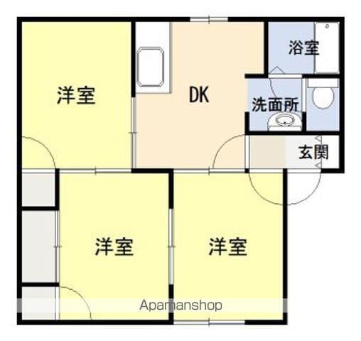 プライムハイツ(3DK/2階)の間取り写真