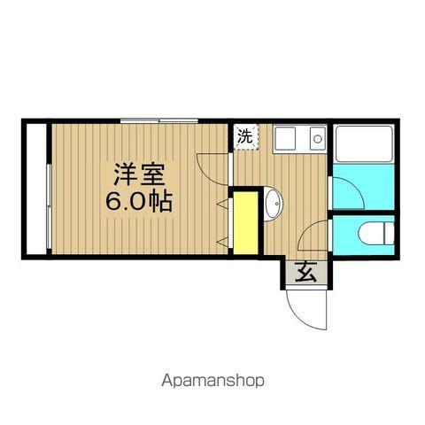 パインヒル6(1K/2階)の間取り写真