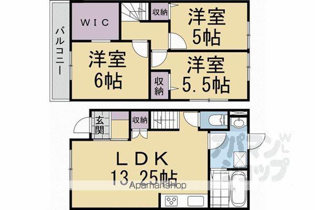 セントフィオーレ淀(3LDK)の間取り写真
