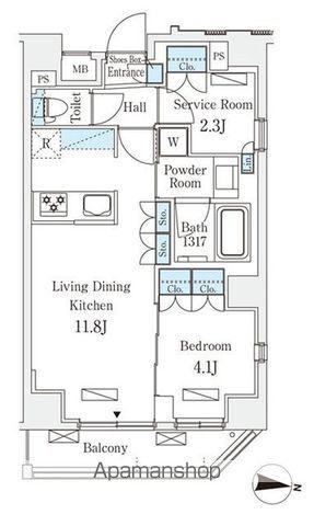 ラティエラ中野新井(1SLDK/3階)の間取り写真