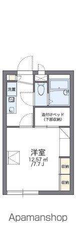 レオパレス琵琶渕レジデンスⅡ(1K/1階)の間取り写真