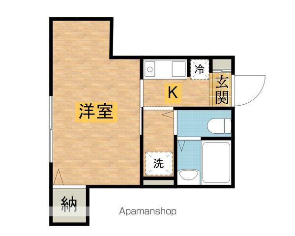 グランディールキタノ(1K/1階)の間取り写真