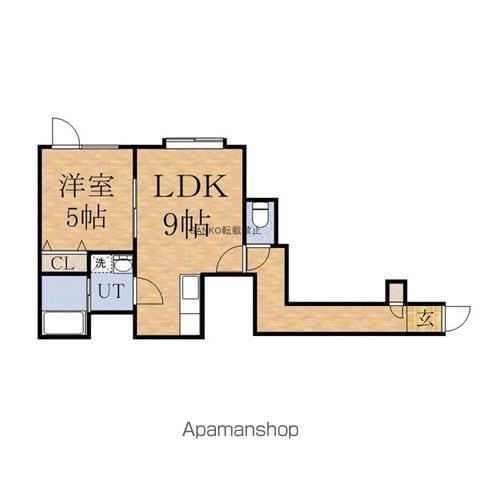 ミライコートⅢ(1LDK/1階)の間取り写真