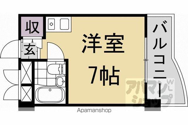 第二東久ハイツ(ワンルーム/5階)の間取り写真
