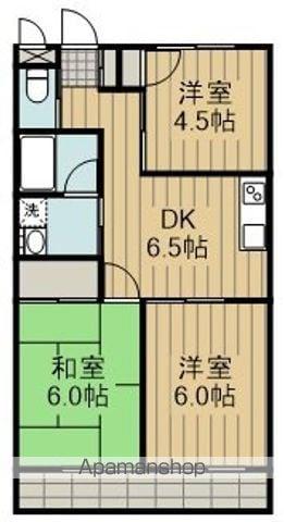 第7フラワーハイツ(3DK/4階)の間取り写真