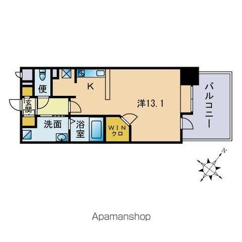 サムティ天神南(ワンルーム/9階)の間取り写真