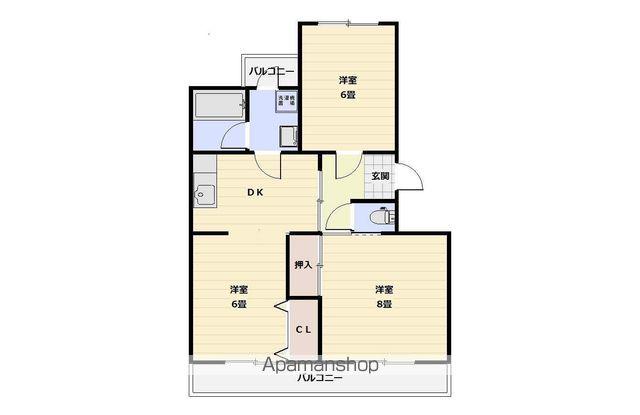 ハイツ福寿園(3DK/3階)の間取り写真