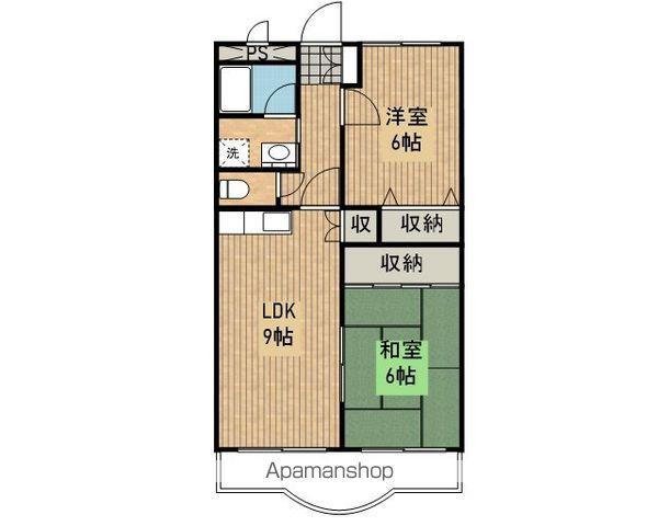 マンションインディペンデンス(2LDK/1階)の間取り写真