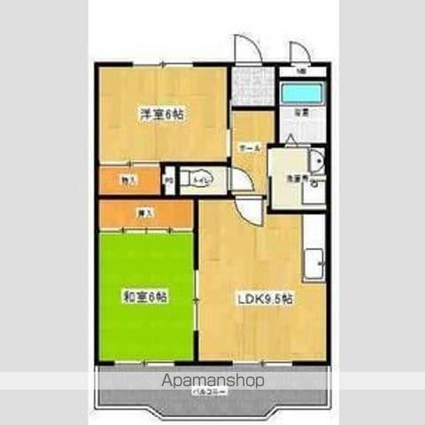 イーストパレス(2LDK/1階)の間取り写真