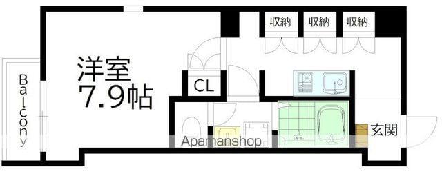 京王電鉄井の頭線 明大前駅 徒歩12分 2階建 新築(1K/2階)の間取り写真