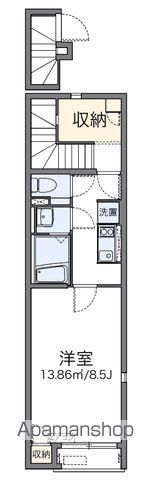 レオネクスト堅粕ピアニスト(1K/2階)の間取り写真