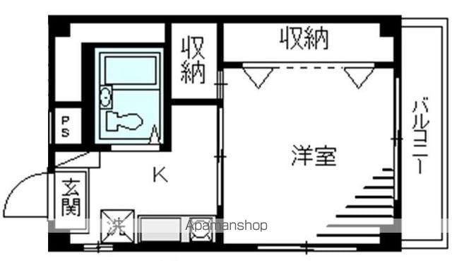 パークサイド本駒込(1K/4階)の間取り写真