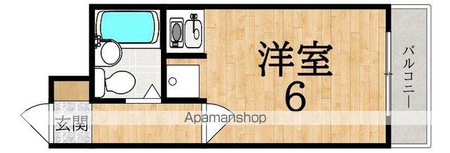 リバーサイド大和小泉(ワンルーム/5階)の間取り写真