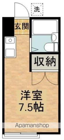 ハウスフローラル(ワンルーム/2階)の間取り写真