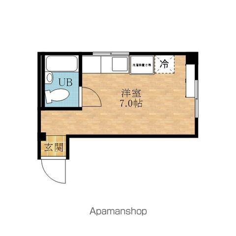 永代町ハイツ(ワンルーム/1階)の間取り写真