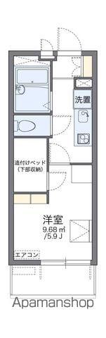 レオパレスWAO WAO(1K/4階)の間取り写真