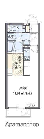 レオネクストサフラン(1K/1階)の間取り写真