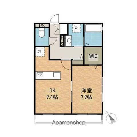 CHAPA(1DK/3階)の間取り写真