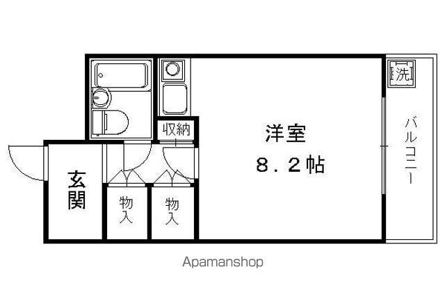 プロスパーズD・C(1K/3階)の間取り写真