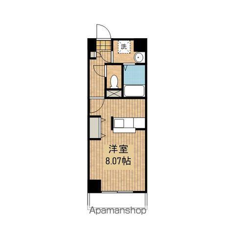 アーバン肴町(ワンルーム/3階)の間取り写真