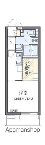 ミランダシュエット(ワンルーム/2階)の間取り写真