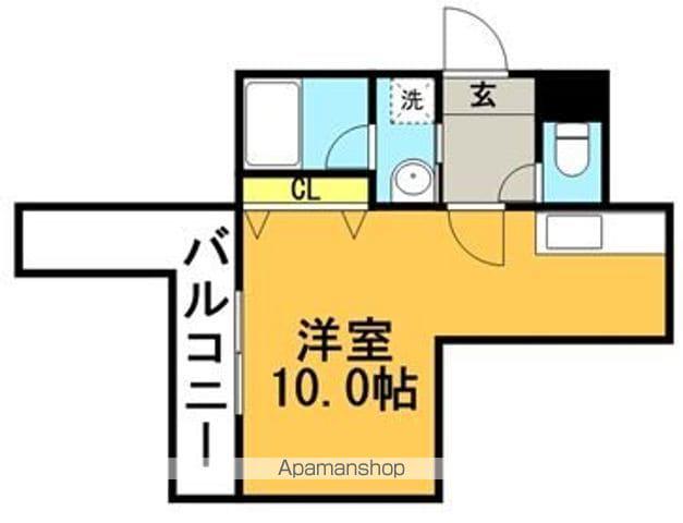 ピュアパレス(ワンルーム/1階)の間取り写真