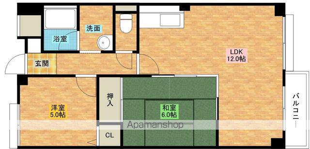 ルミネ羽衣(2LDK/1階)の間取り写真