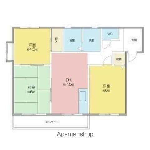 アム-ル1995(3DK/2階)の間取り写真