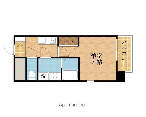 LIVE CASA城東中央(1K/10階)の間取り写真