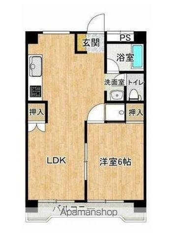 AQUA・LUCE(1LDK/2階)の間取り写真