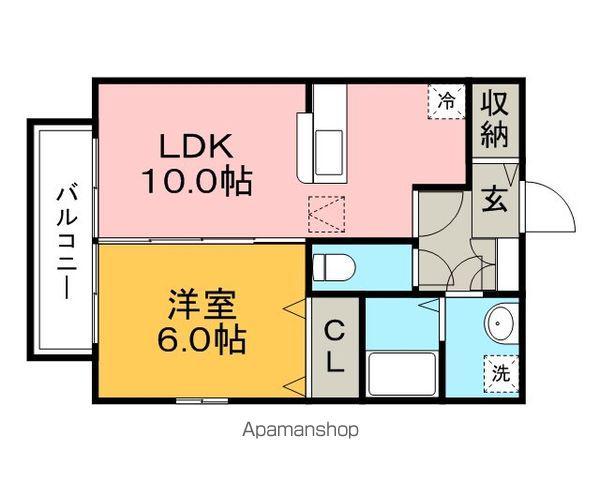 リーベンルーチェⅡ(1LDK/1階)の間取り写真