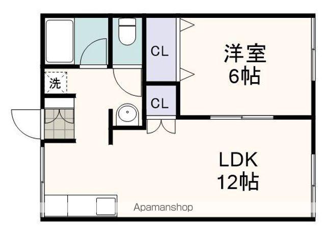 サンフラワー(1LDK/1階)の間取り写真