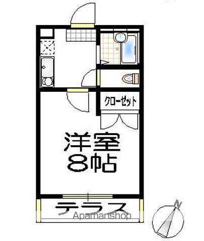 アンジェラ(1K/2階)の間取り写真