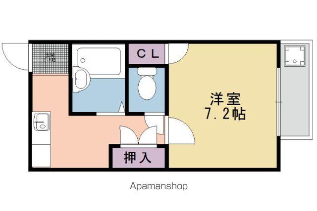 エクセレント日ノ岡(1K/2階)の間取り写真