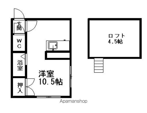 マクセル11/100(ワンルーム/2階)の間取り写真